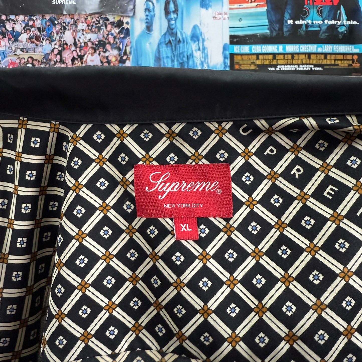 SUPREME SS20 SATIN PAJAMA TOP