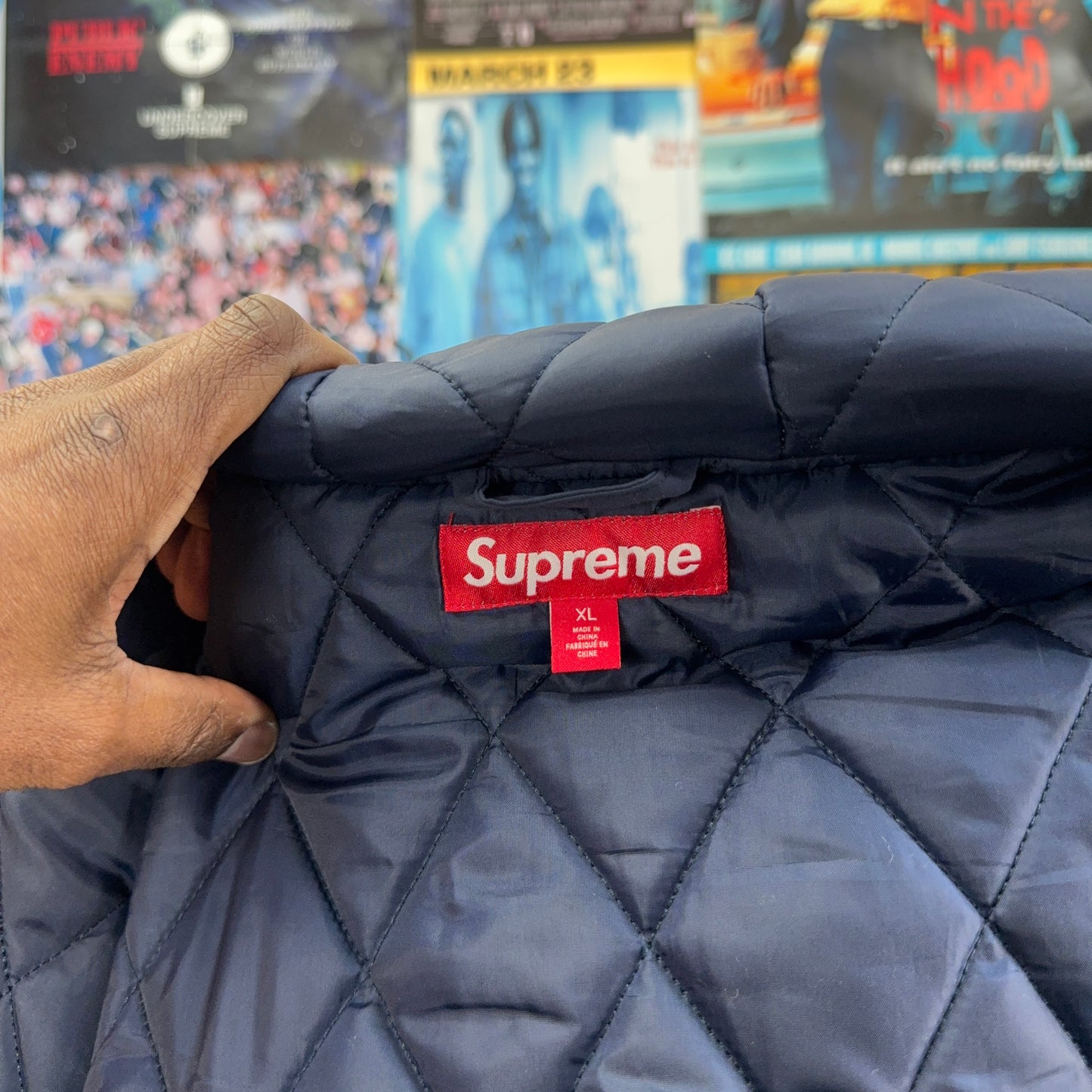 SUPREME SS25 STUDDED STADIUM JACKET