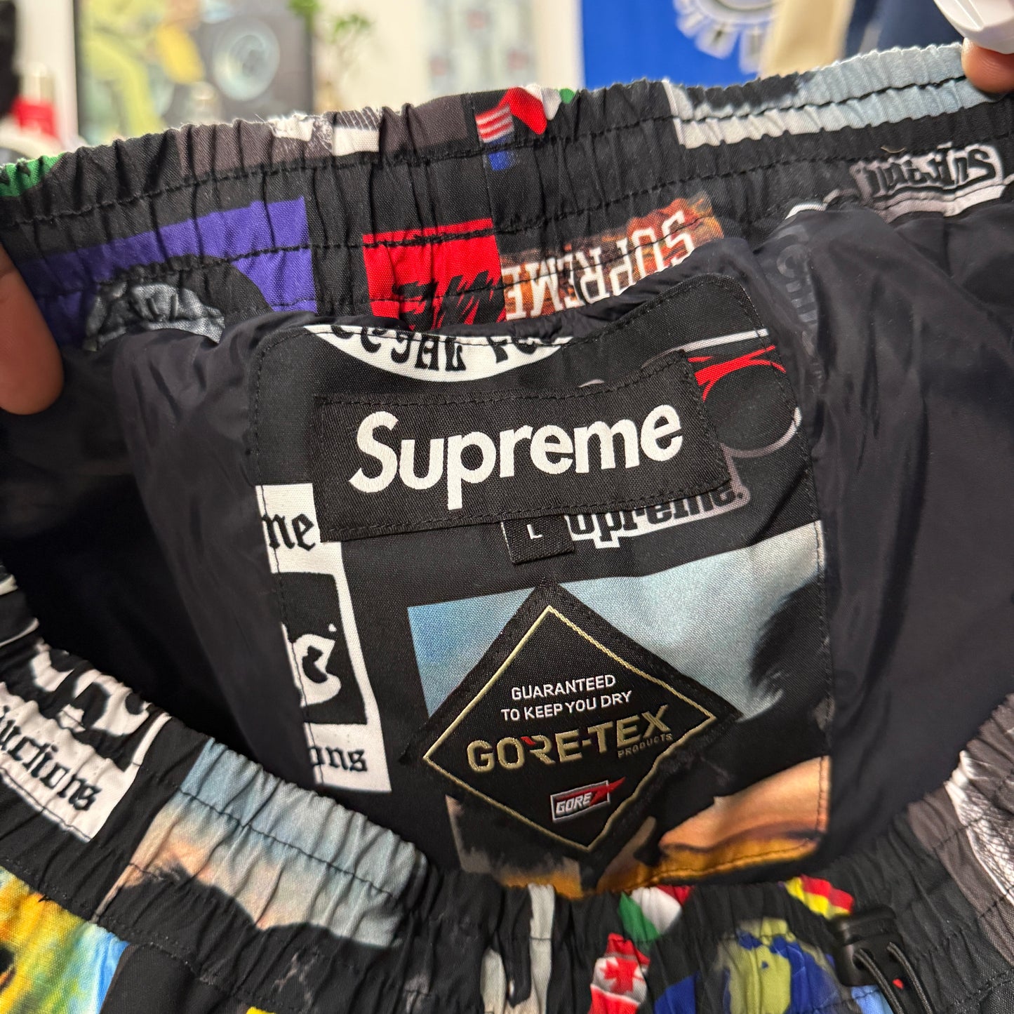 SUPREME SS21 GORE-TEX STICKERS PANT