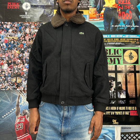 SUPREME LACOSTE FW19 WOOL VARSITY JACKET