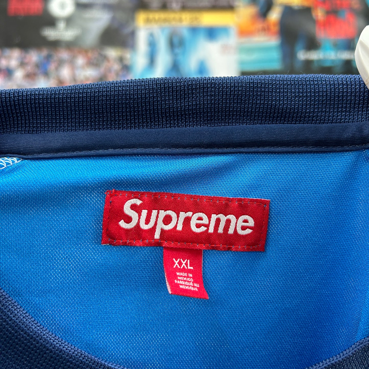 SUPREME SS24 JACQUARD SOCCER FOOTBALL JERSEY