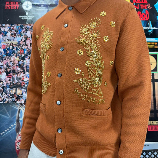 SUPREME SS23 BEADED APPLIQUE CARDIGAN