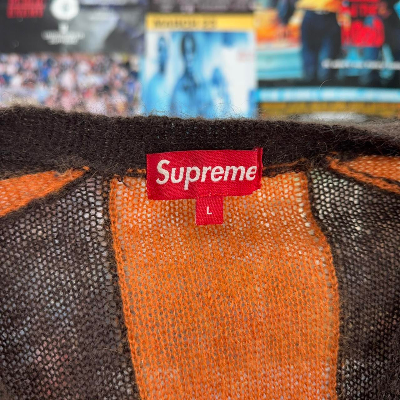 SUPREME FW13 MOHAIR STRIPED CARDIGAN