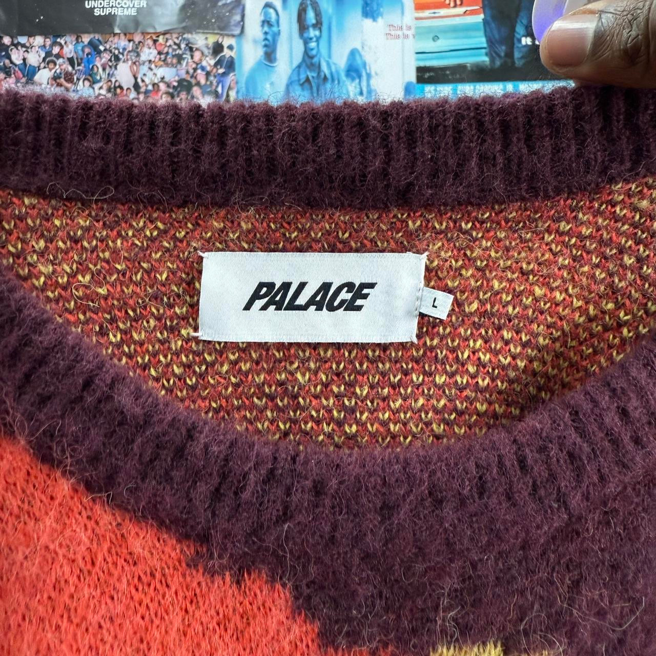 PALACE FW23 HAIRY CAMO KNIT