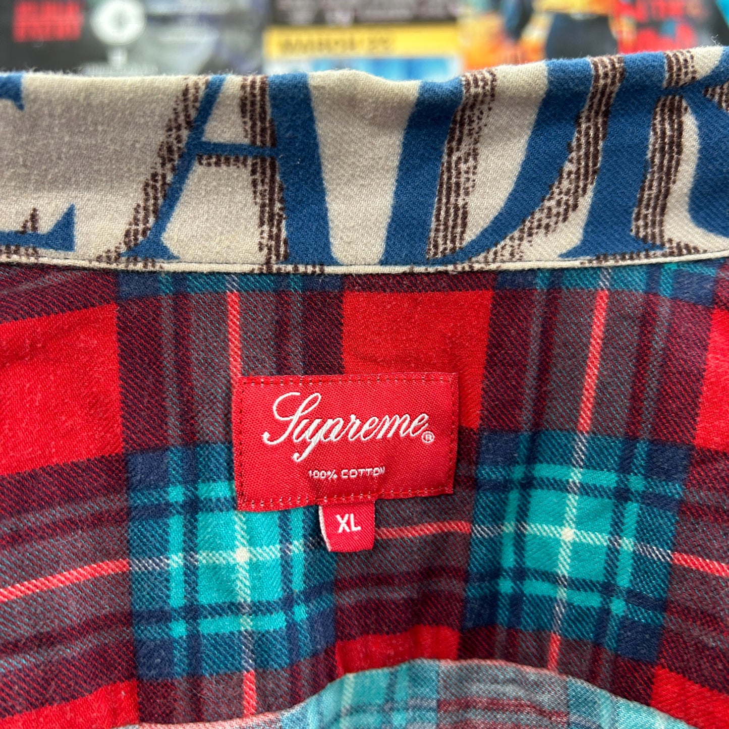 SUPREME SS18 MLK ZIP UP FLANNEL SHIRT