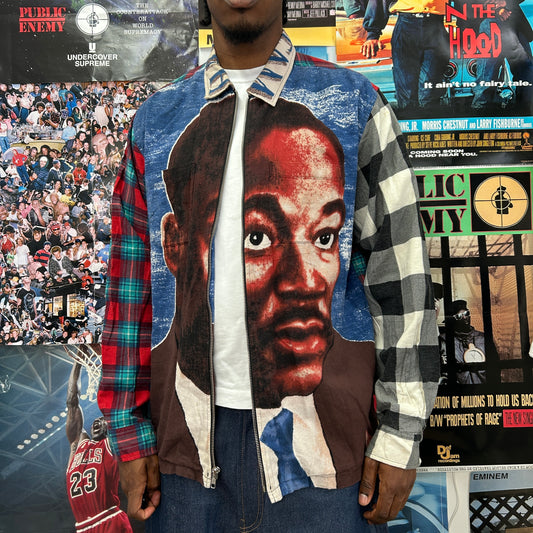 SUPREME SS18 MLK ZIP UP FLANNEL SHIRT