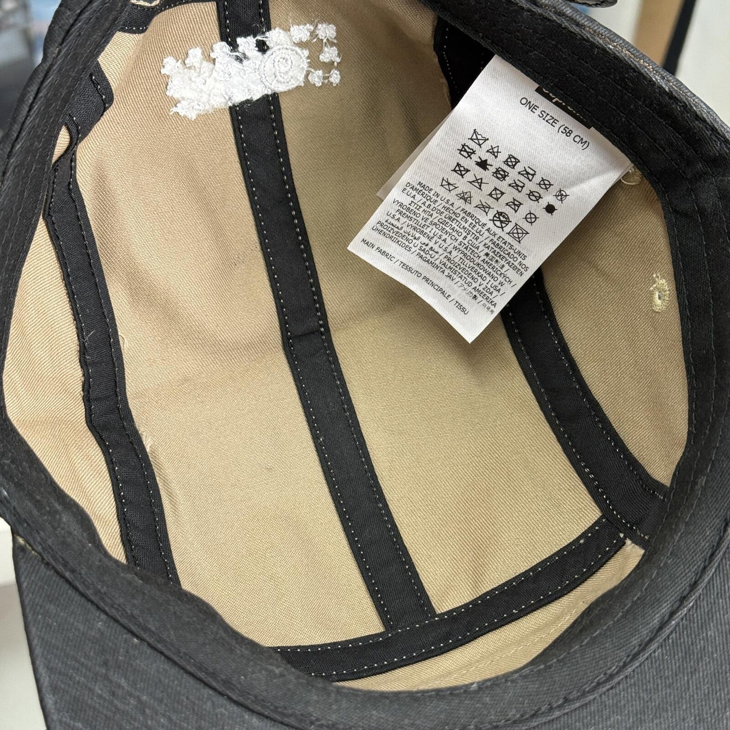 SUPREME SS24 MM6 MAISON MARGIELA PAINTED CAMP CAP