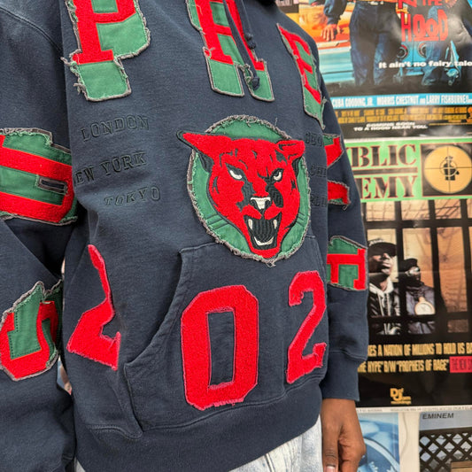 SUPREME FW23 WASHED PANTHER HOODIE