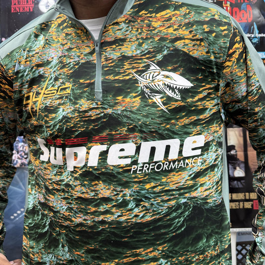 SUPREME SS22 WAVES ZIP PULLOVER