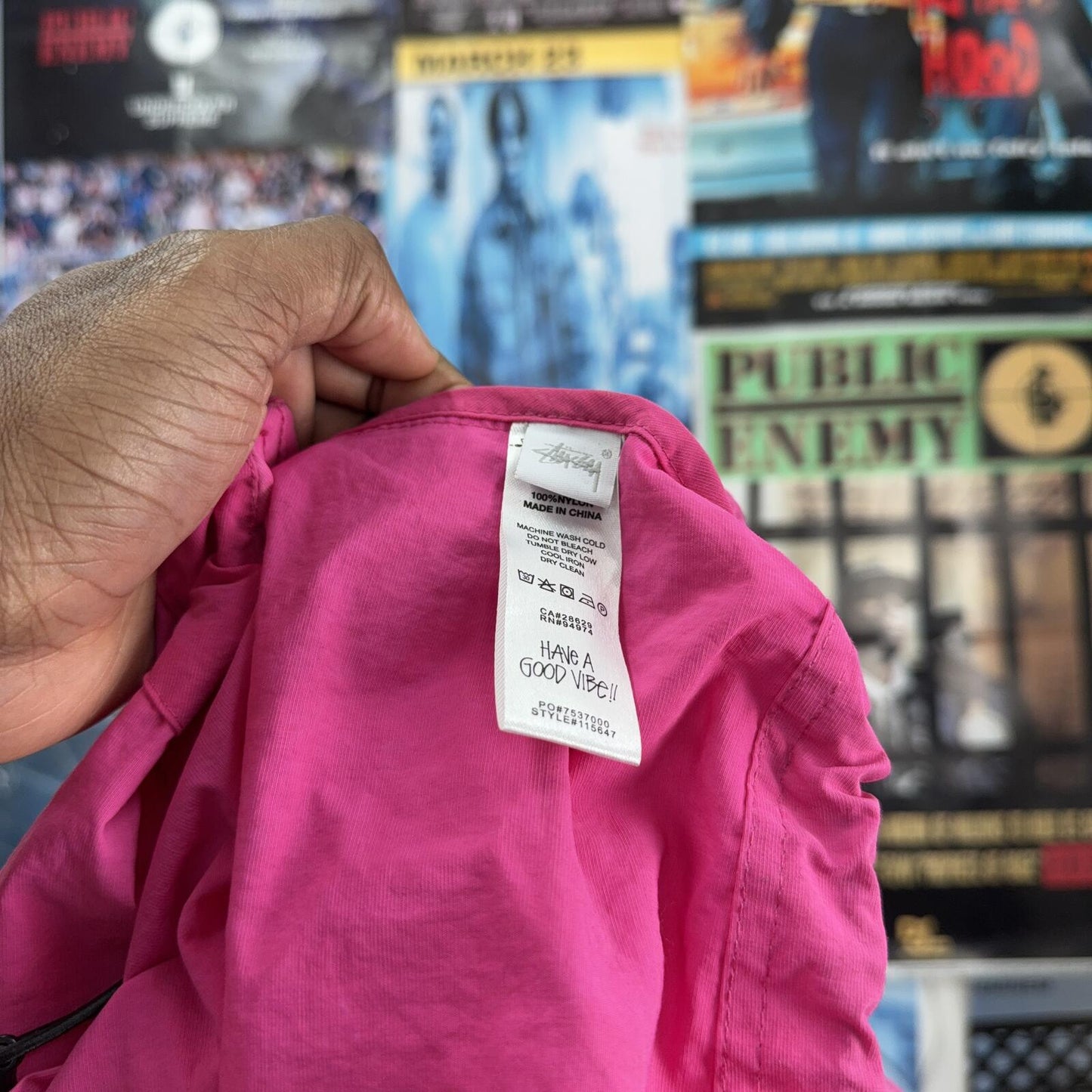 STUSSY WAVE DYE BEACH SHELL JACKET