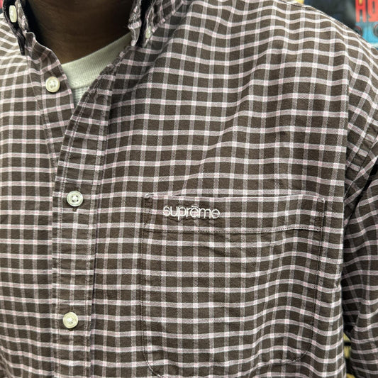 SUPREME FW23 LOOSE FIT PLAID OXFORD SHIRT