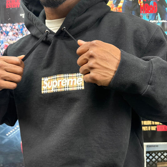 SUPREME BURBERRY SS22 BOX LOGO HOODED SWEATSHIRT