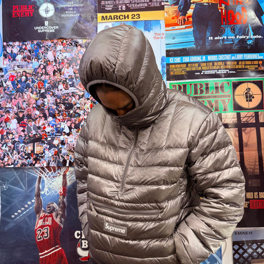SUPREME FW25 MICRO DOWN HALF ZIP HOODED PULLOVER