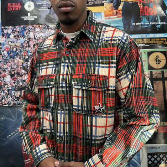 SUPREME SS22 CORDUROY SHIRT