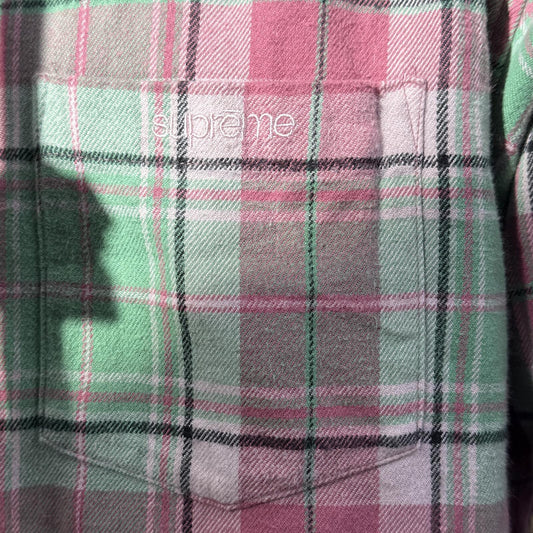 SUPREME FW22 PLAID FLANNEL SHIRT