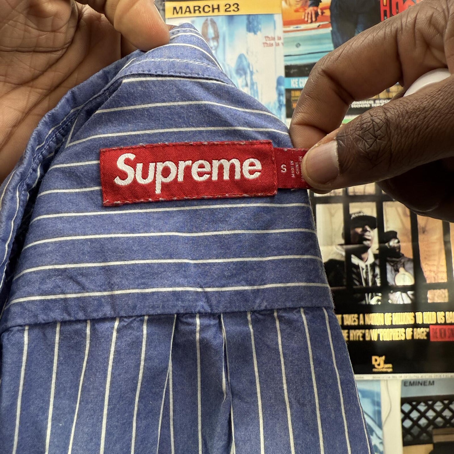 SUPREME FW23 LOOSE STRIPE SHIRT