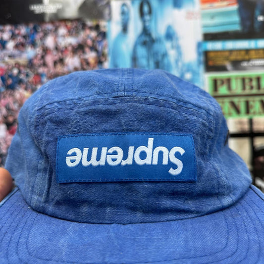 SUPREME SS19 WASHED LINEN CAMP CAP FACTORY DEFAULT
