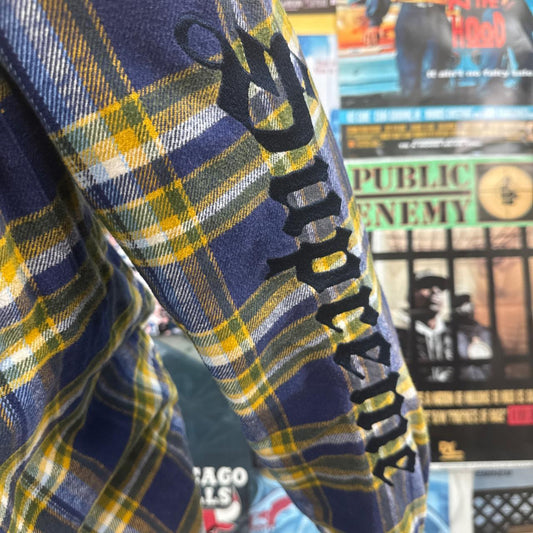 SUPREME SS25 OLD ENGLISH PLAID FLANNEL SHIRT