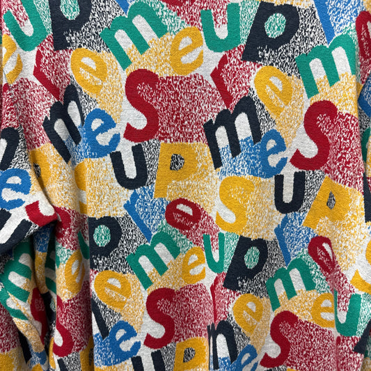 SUPREME FW19 SCATTER TEXT CREWNECK
