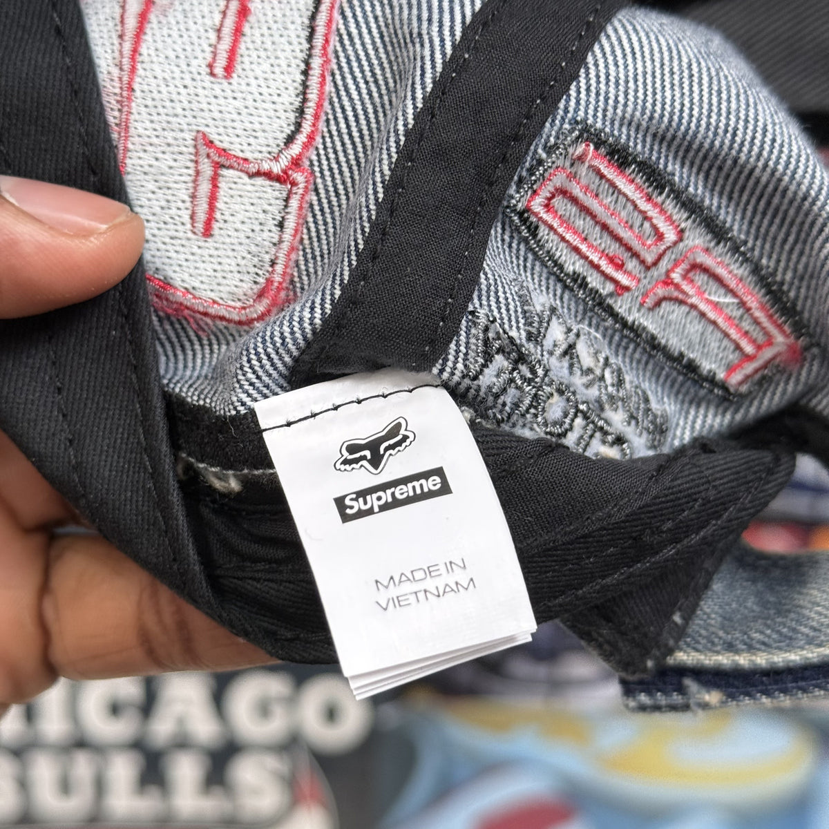 SUPREME FOX RACING DENIM CAP