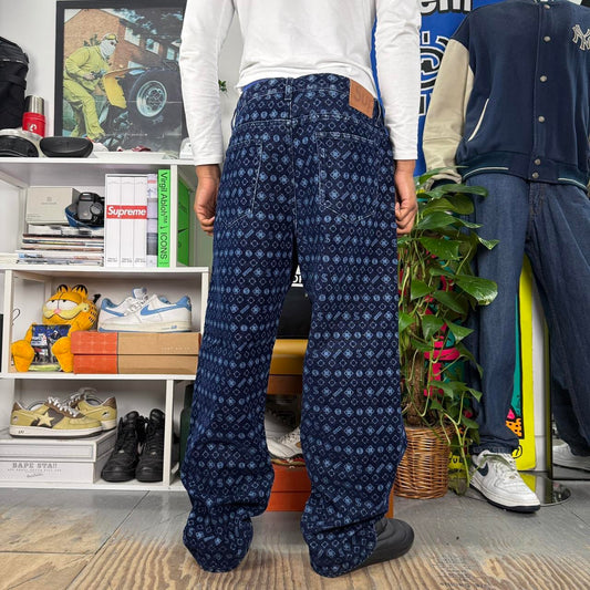 SUPREME FW24 FLOCKED LOOOSE FIT JEANS