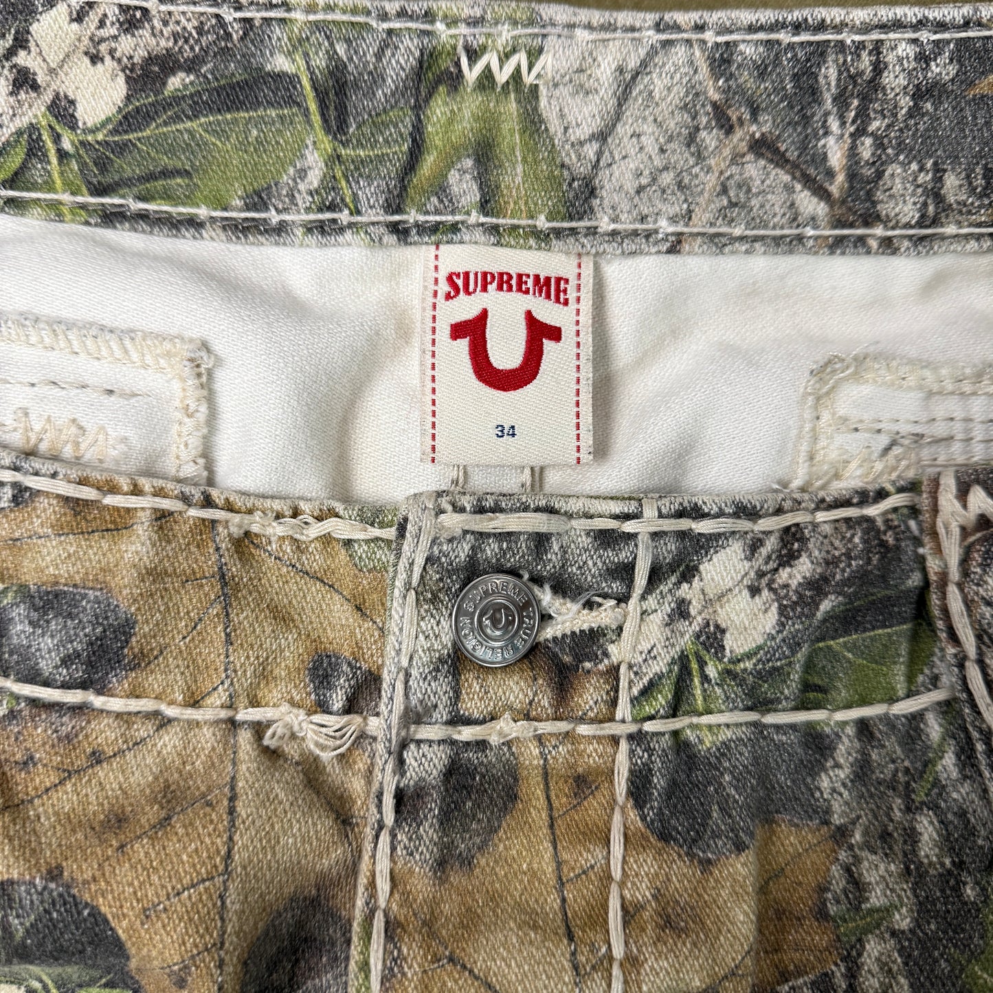 SUPREME TRUE RELIGION FW21 REALTREE CARGO DENIM
