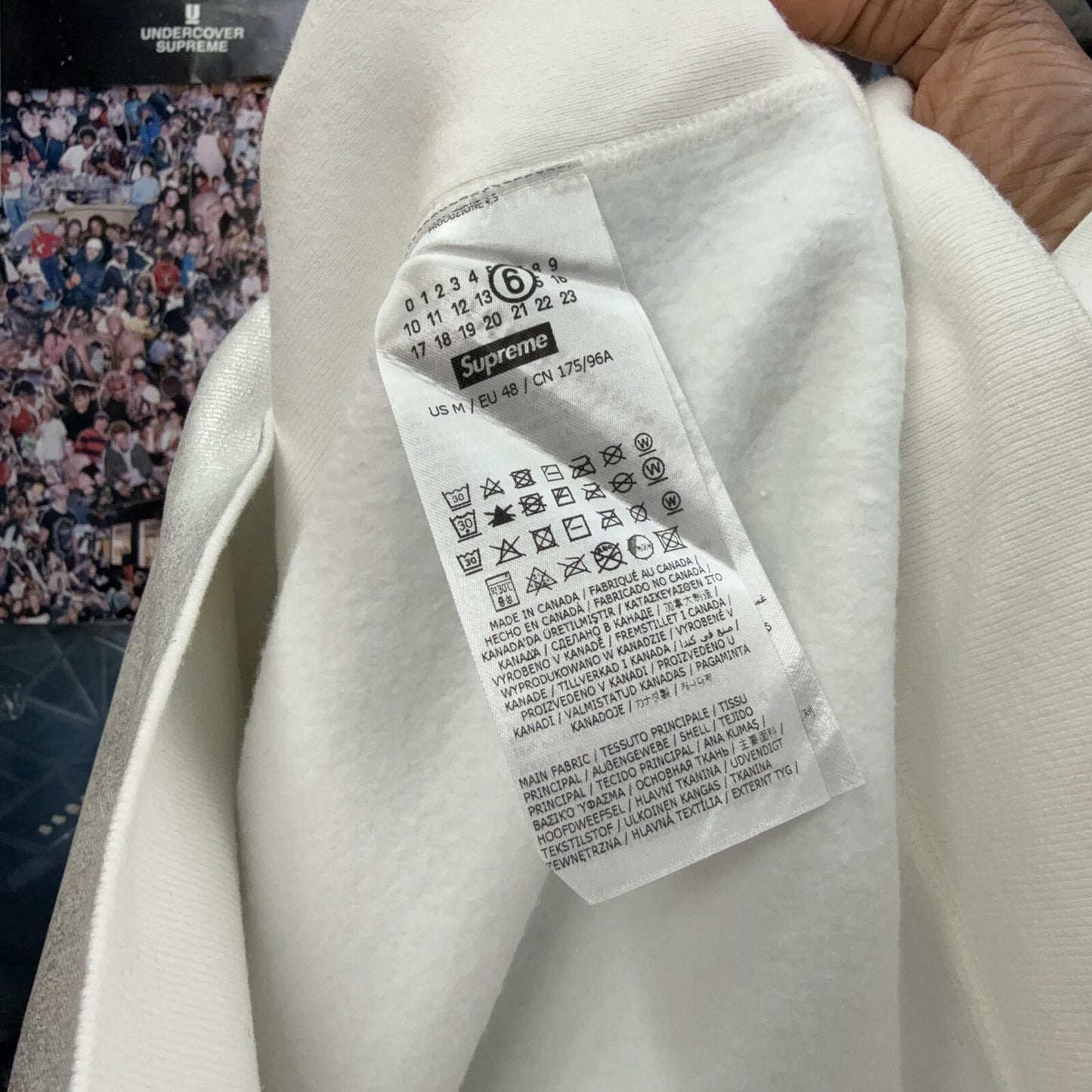 SUPREME SS24 MM6 MAISON MARGIELA FOIL BOX LOGO HOODIE