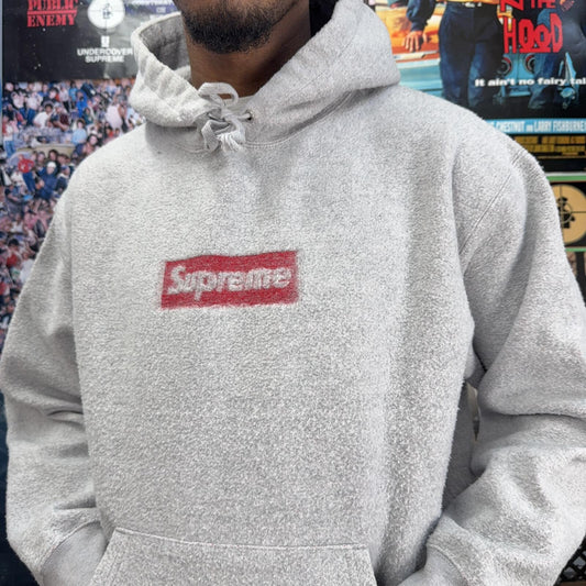 SUPREME SS23 INSIDE OUT GREY BOX LOGO HOODIE