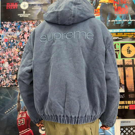 SUPREME FW25 FAUX SHEARLING LINED BOMBER JACKET