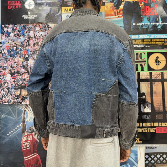 SUPREME FW22 2 TONE PANELED DENIM JACKET