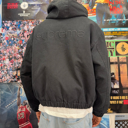 SUPREME FW24 FAUX SHEARLING LINED BOMBER JACKET