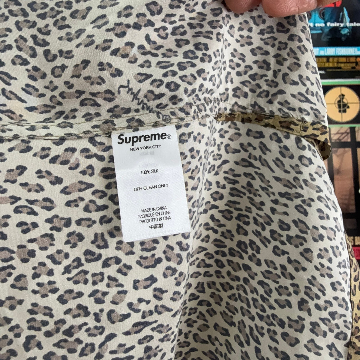 SUPREME SS22 LEOPARD SILK S/S SHIRT