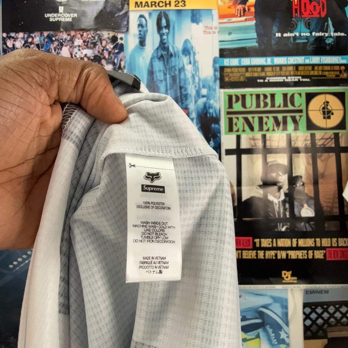 SUPREME FW25 FOX RACING DMX WHITE JERSEY