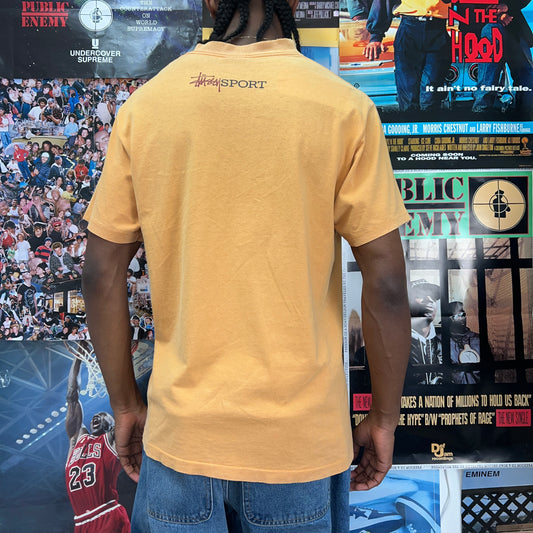 STUSSY SPORT 90s YELLOW TEE