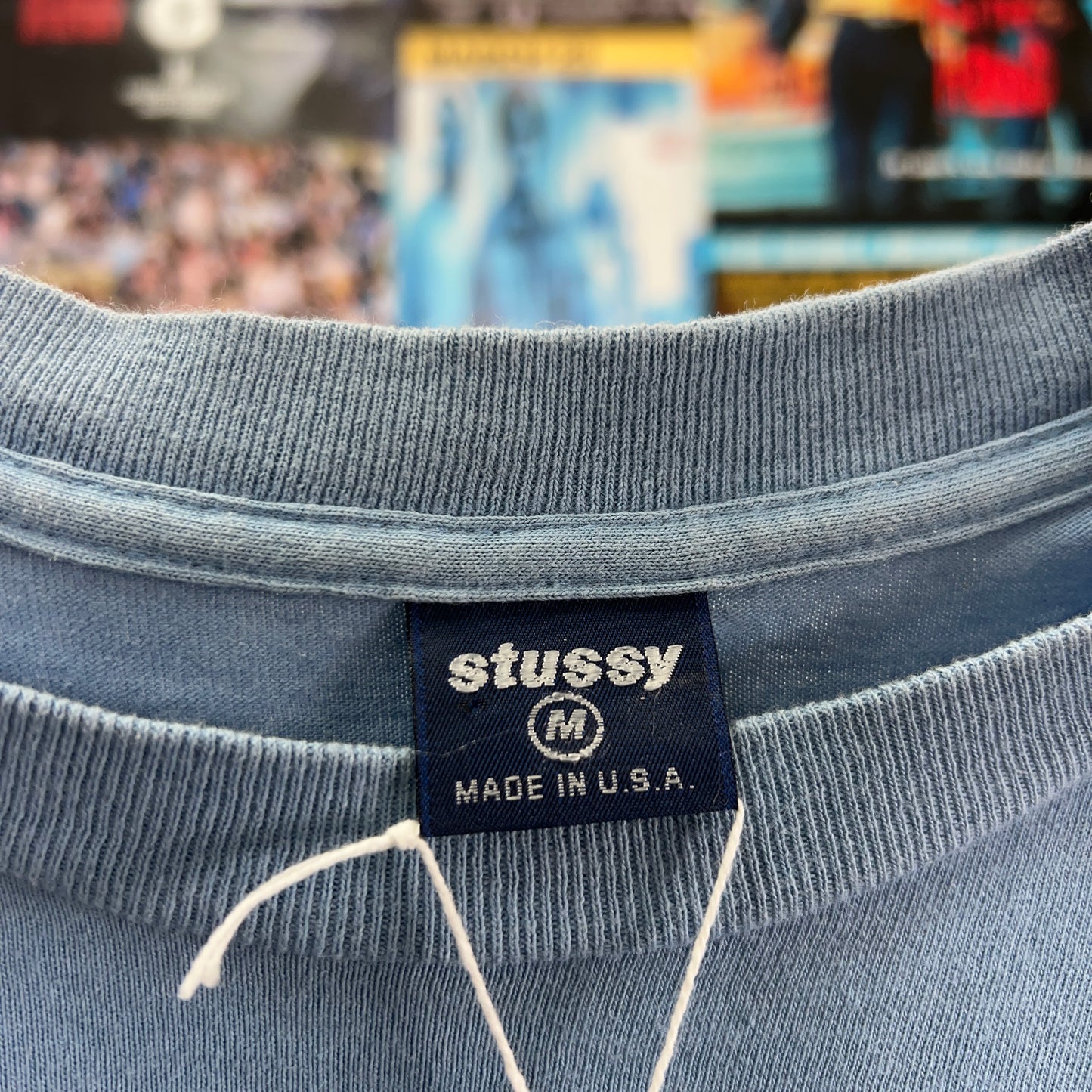 STUSSY 2000s BLUE TEE