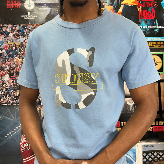 STUSSY 2000s BLUE TEE