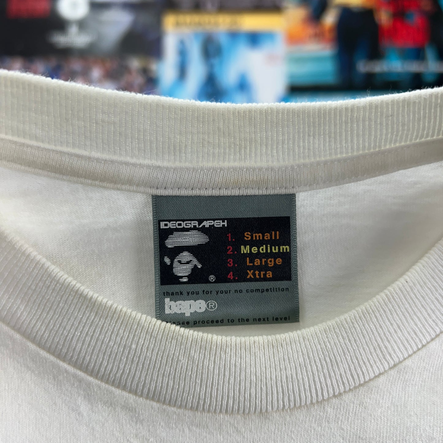 BAPE 90s SUPERMAN WHITE TEE