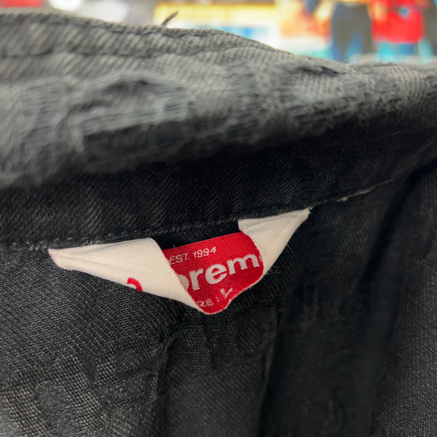 SUPREME SS21 FRAYED LOGOS DENIM TRUCKER JACKET