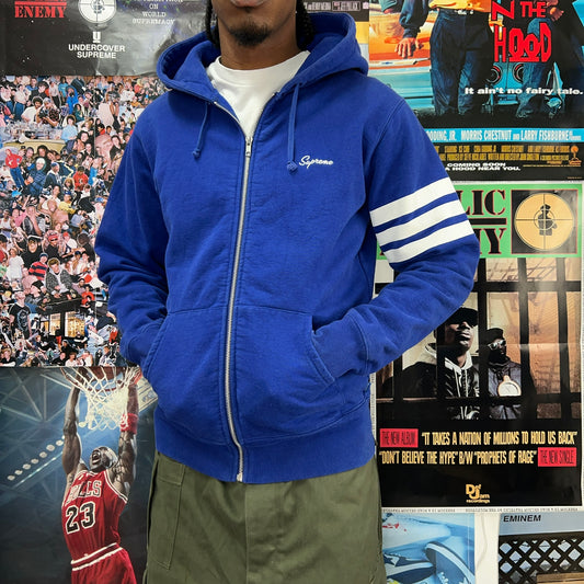 SUPREME 2008 94 STRIPED ZIP UP HOODIE
