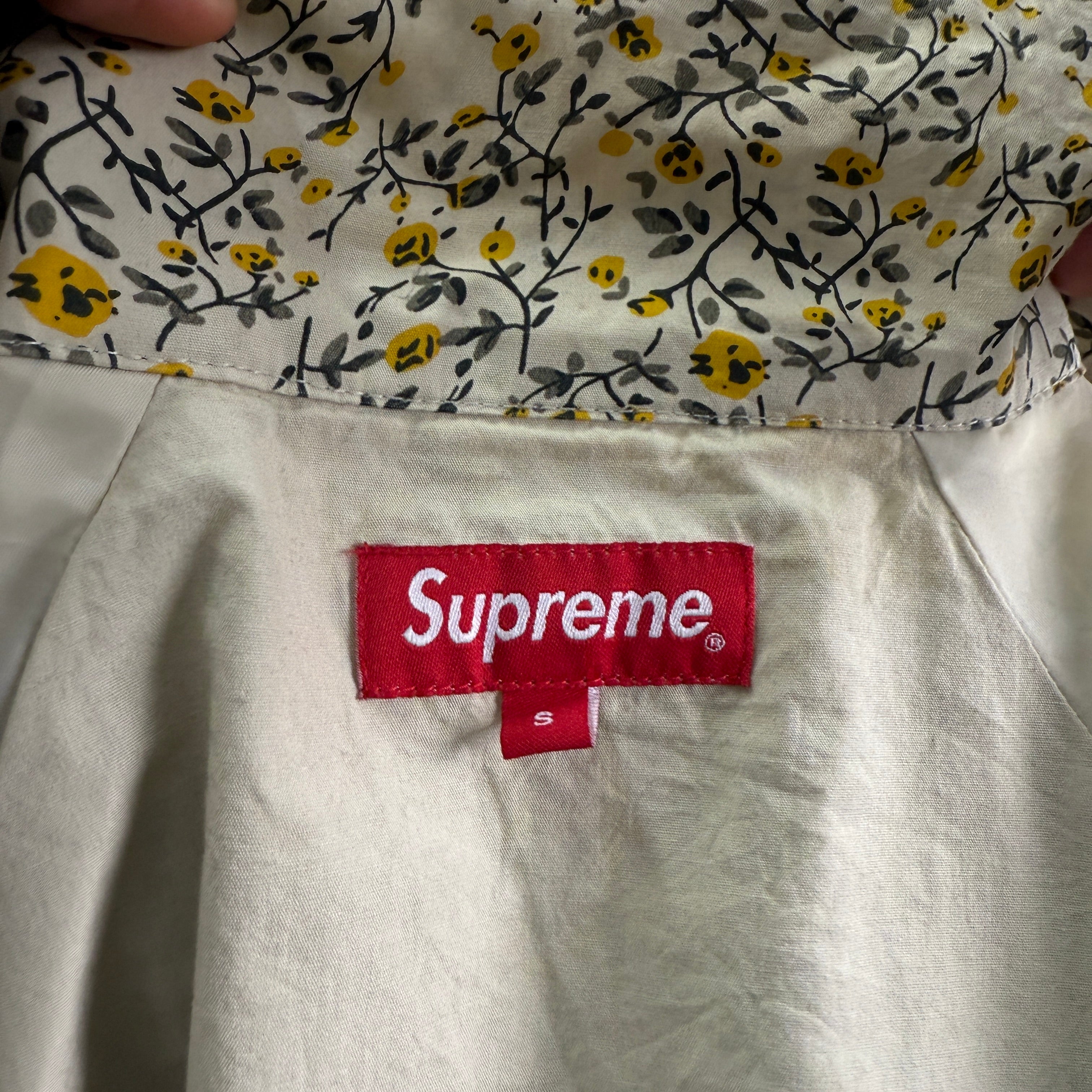 SUPREME FLOWER ZIP UP JACKET