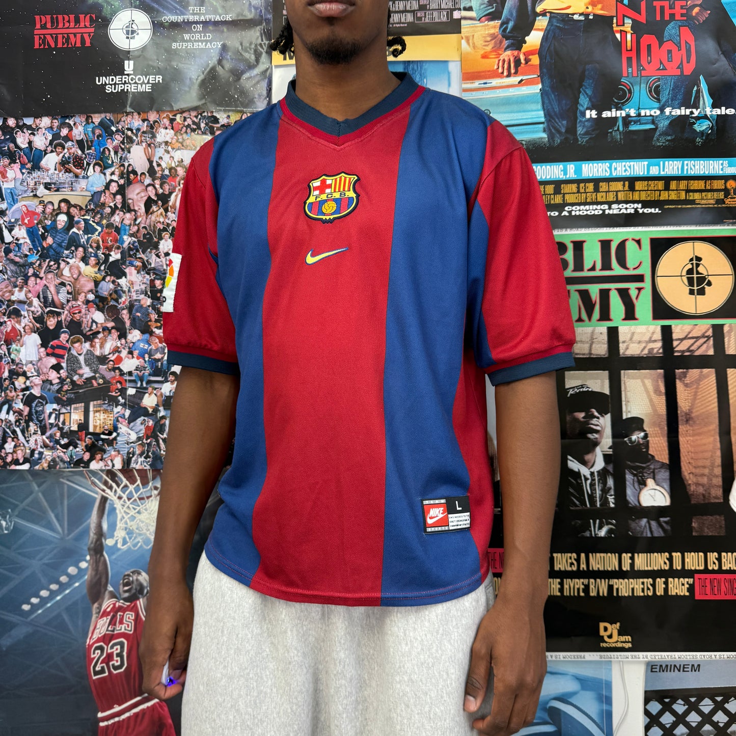 NIKE 1998-2000 BARCELONA HOME KIT
