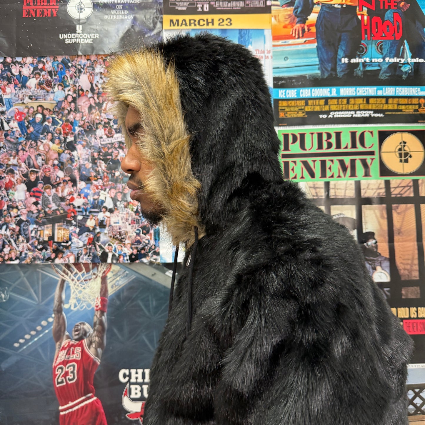 SUPREME FW23 FAUX FUR ALASKA PARKA JACKET