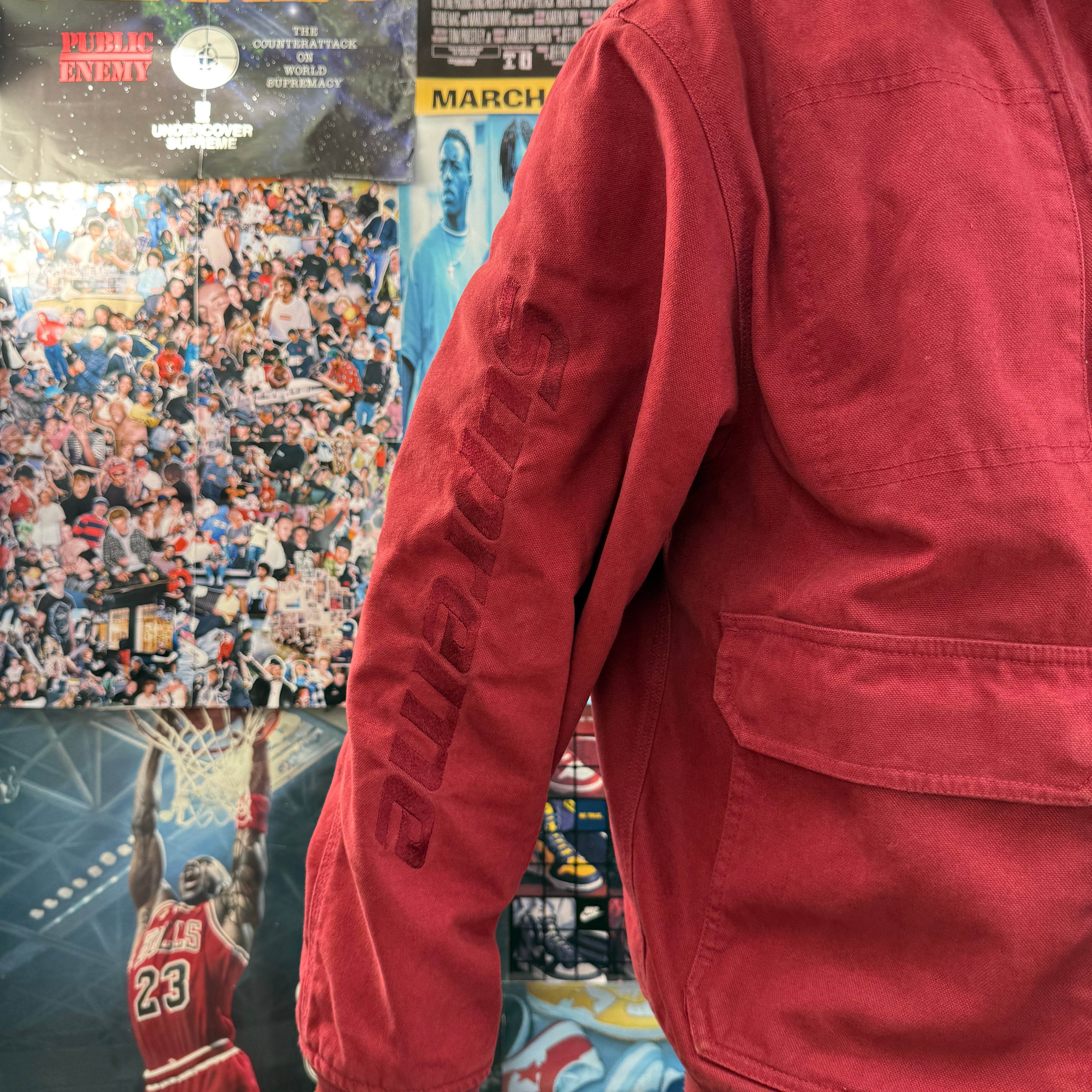 SUPREME HOODED WORK JACKET