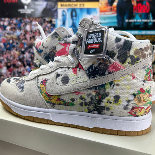 NIKE X SUPREME FW23 RAMMELLZEE SB DUNK HIGH