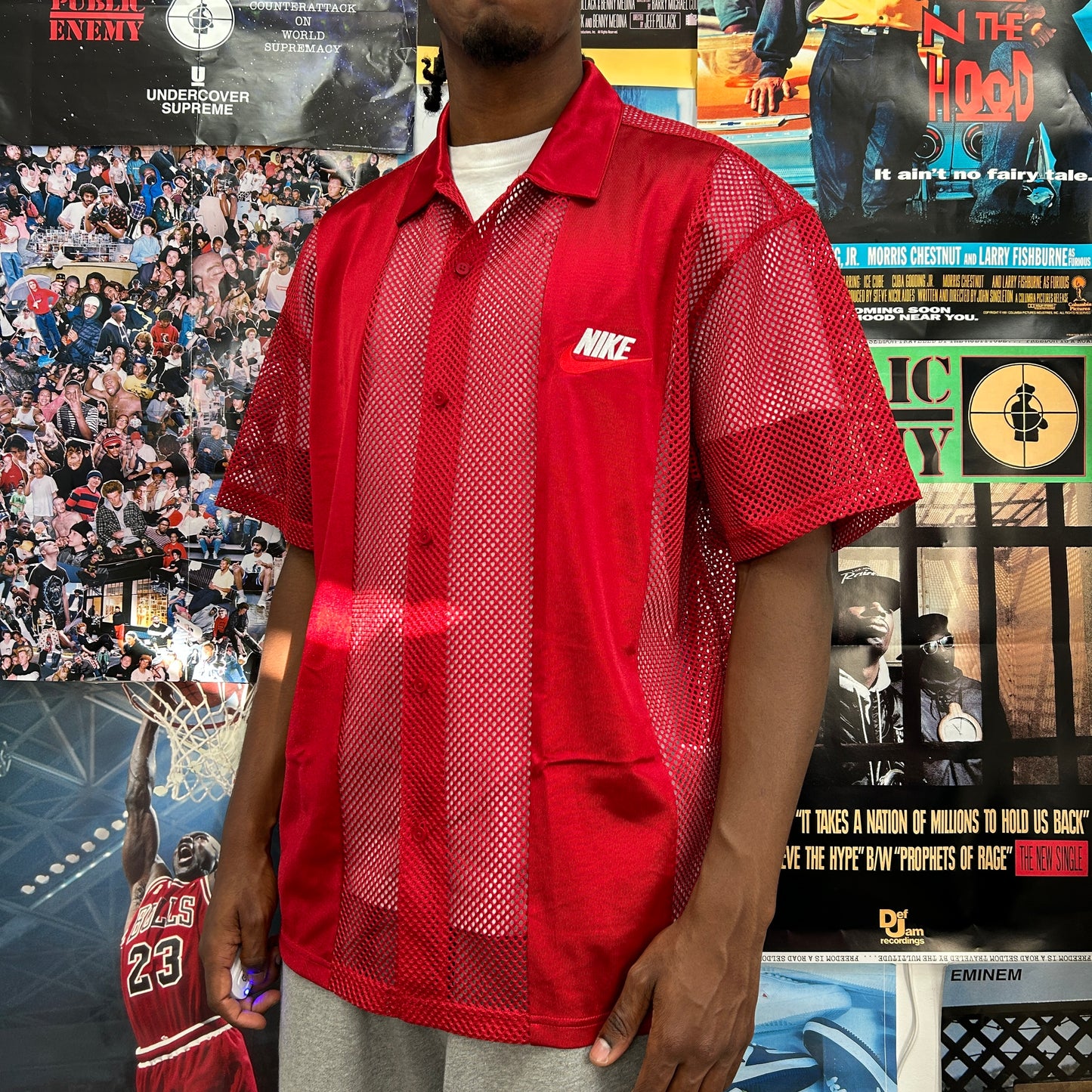 SUPREME SS24 NIKE MESH SHIRT