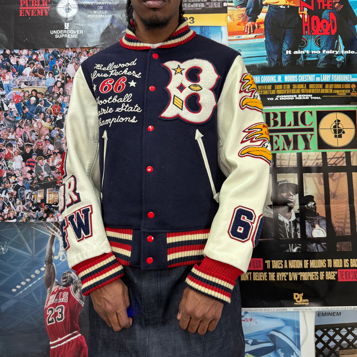 WHITESVILLE VINTAGE VARSITY LETTERMAN JACKET