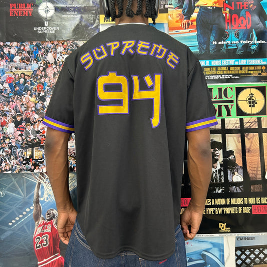 SUPREME SS19 RED RUM BASEBALL JERSEY