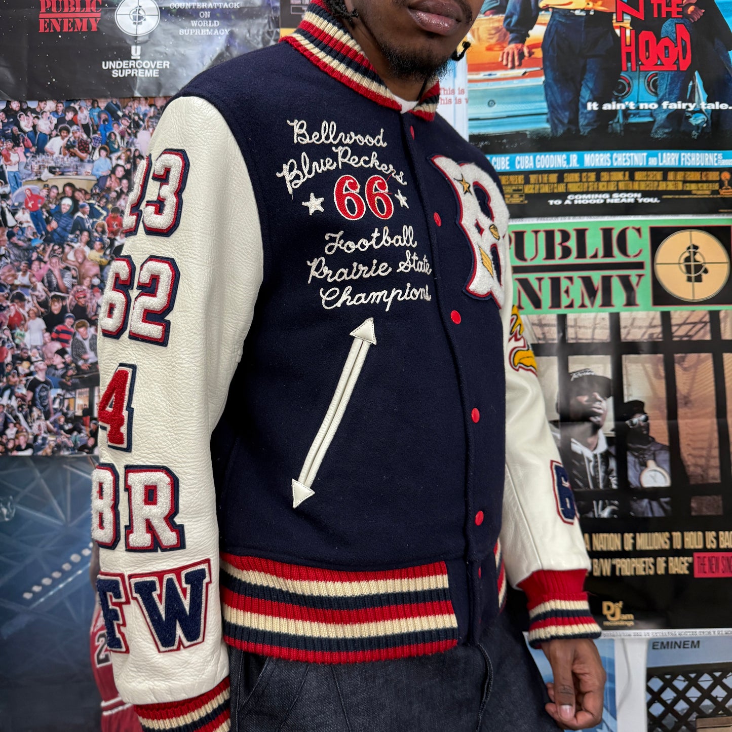 WHITESVILLE VINTAGE VARSITY LETTERMAN JACKET