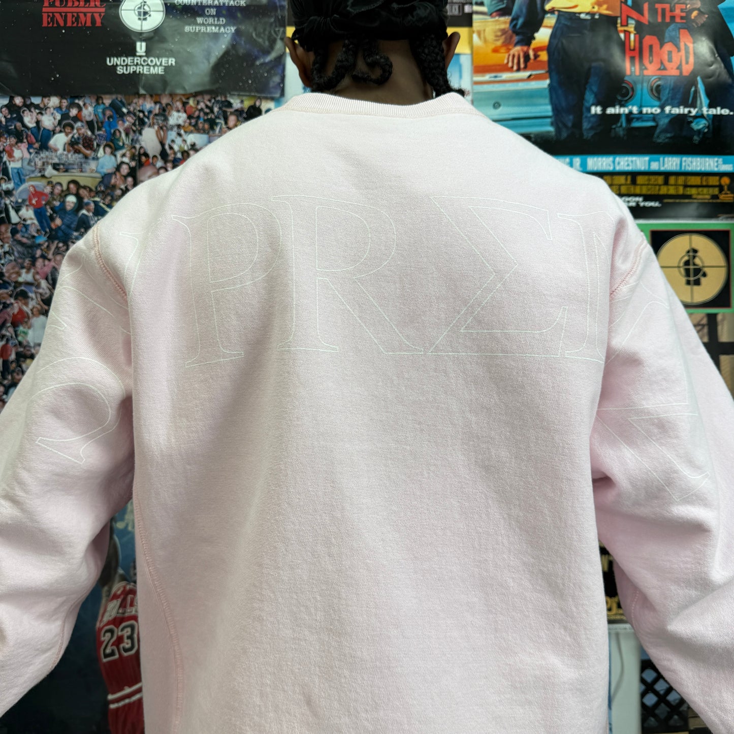 SUPREME 2006 JUSTICE PINK CREWNECK