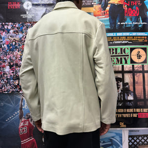 SUPREME LEATHER WOVEN BLAZER